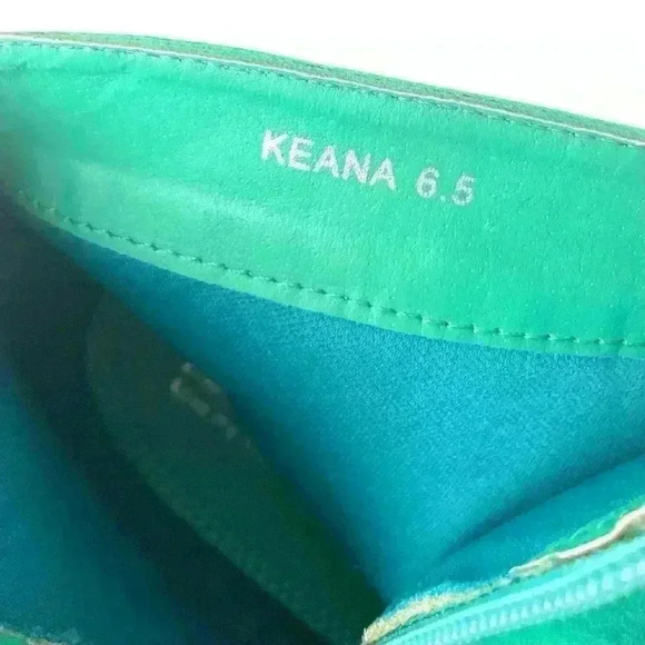 🔥Redkiss Heelless Green Studded Wedge  Ankle Boots 6.5, Punkcore, Pastel Goth - Picture 12 of 16